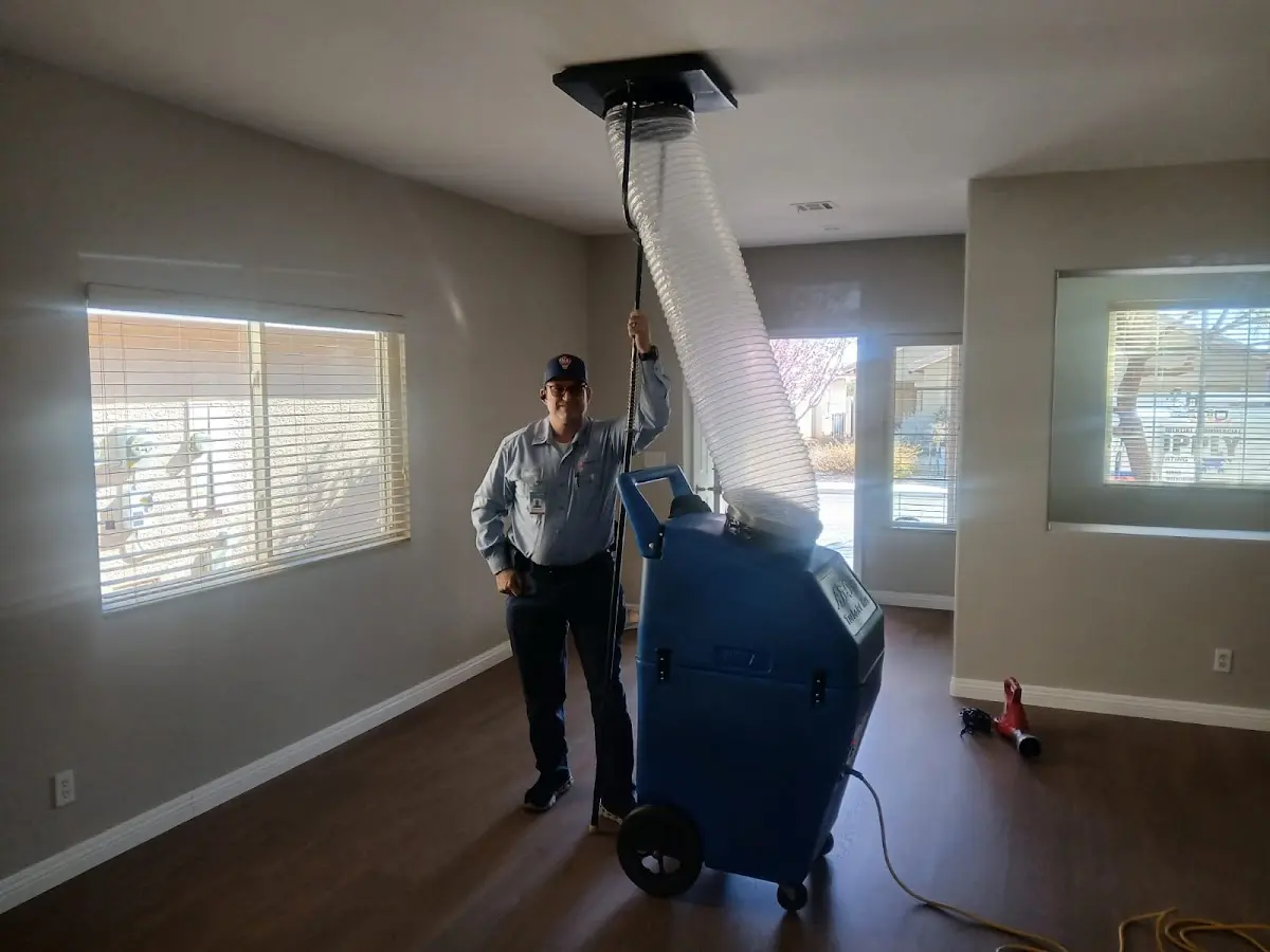 Professional Dryer Vent Cleaning work inside a Pleasant Hill home